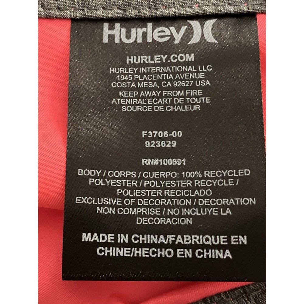 Hurley Board Shorts Men's 29 NWT Pink 21" Swim Surf Drawstring Beach Vacation - Picture 8 of 8